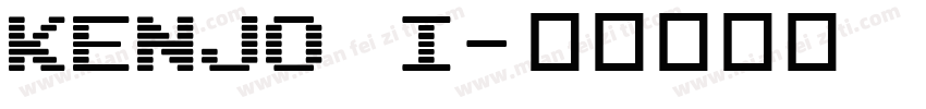 Kenjo I字体转换